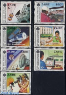 Congo Dem. Republic, (zaire) 1984 World Communication Year 7v, Mint NH, Science - Transport - Int. Communication Year .. - Telecom
