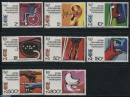 Congo Dem. Republic, (zaire) 1981 Int. Year Of Disabled People 8v, Mint NH, Health - Disabled Persons - Int. Year Of D.. - Handicap