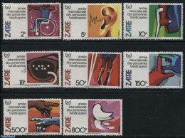 Congo Dem. Republic, (zaire) 1981 Int. Year Of Disabled People 8v, Mint NH, Health - Disabled Persons - Int. Year Of D.. - Behinderungen