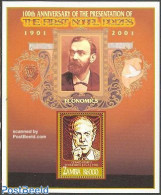 Zambia 2002 Nobel Prize, Debreu S/s, Mint NH, History - Nobel Prize Winners - Nobel Prize Laureates