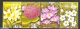 Korea, South 2001 Nature, Flowers 4v [:::], Mint NH, Nature - Flowers & Plants - Korea (Süd-)