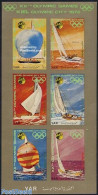 Yemen, Arab Republic 1971 Kiel Oympic City 6v Imperforated M/s, Mint NH, Sport - Transport - Olympic Games - Ships And.. - Boten