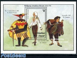 Saint Vincent & The Grenadines 1992 Mozart S/s, Mint NH, Performance Art - Amadeus Mozart - Music - Music