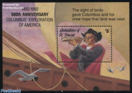 Saint Vincent & The Grenadines 1992 Columbus S/s, Mint NH, History - Explorers - Erforscher