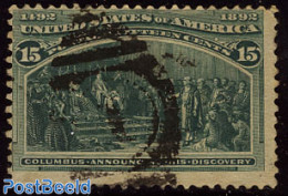 United States Of America 1893 15c Green, Used, Used - Gebruikt