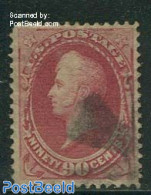United States Of America 1870 90c Carmine, Used, Used Stamps - Gebruikt
