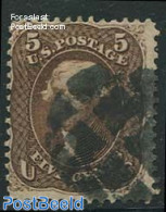 United States Of America 1861 5c Brown, Used, Used Stamps - Gebruikt