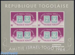 Togo 1965 Friendship With Israel S/s, Mint NH, History - Coat Of Arms - Togo (1960-...)