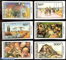 Togo 1978 PAINTINGS 6V IMPERF., Mint NH, Art - Modern Art (1850-present) - Vincent Van Gogh - Togo (1960-...)