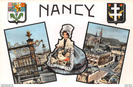 SOUVENIR DE NANCY►54►CPSM►±1960►MULTIVUES BLASON ARMOIRIES►AUTOMOBILES►ESTEL - Nancy