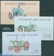 Czech Republic 2005 Tractors 3 Booklets, Mint NH, Various - Stamp Booklets - Agriculture - Autres & Non Classés