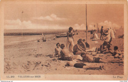 [14]  Villers Sur Mer - La Plage - Homme Et Femmes En Tenue De Bain Swimsuit  Cpa ± 1930 - Villers Sur Mer