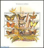 Tanzania 1999 Butterflies 9v M/s /Papilio Zagreus, Mint NH, Nature - Butterflies - Flowers & Plants - Tanzania (1964-...)