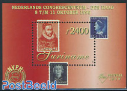 Suriname, Republic 1998 NVPH Show S/s, Mint NH, Stamps On Stamps - Briefmarken Auf Briefmarken