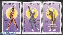 Somalia 2002 Gymnastics 3v, Mint NH, Performance Art - Sport - Dance & Ballet - Gymnastics - Dans