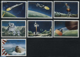 Somalia 1970 Space 7v, Never Officially Issued, Mint NH, Transport - Space Exploration - Somalia (1960-...)