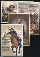 Sierra Leone 2001 American Civil War 4 S/s, Mint NH, History - Nature - Militarism - Horses - Militaria