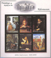 Sierra Leone 2001 Rijksmuseum 6v M/s, Mint NH, History - Netherlands & Dutch - Art - Paintings - Rembrandt - Geographie
