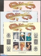 Sierra Leone 1998 Death Of Diana 18v (3 M/s), Mint NH, History - Charles & Diana - Kings & Queens (Royalty) - Art - Fa.. - Familles Royales