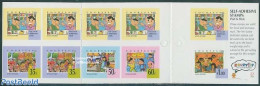Singapore 1996 Greeting Stamps Booklet (5 Diff. Stamps Inside), Mint NH, Health - Various - Disabled Persons - Stamp B.. - Handicap