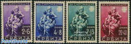 Serbia 1942 Welfare 4v, Mint NH - Servië