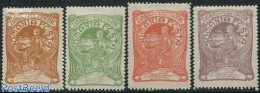 Romania 1906 Spinning Queen 4v, Unused (hinged), History - Various - Kings & Queens (Royalty) - Textiles - Nuovi