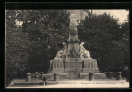 CPA Lunéville, Monument à La Mémoire Des Cotoyens  - Sonstige & Ohne Zuordnung