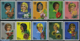 Paraguay 1981 Int. Year Of The Child, Flowers 10v, Mint NH, Nature - Various - Flowers & Plants - Year Of The Child 1979 - Paraguay