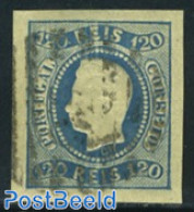 Portugal 1866 120R. Blue, Used, Used Stamps - Gebruikt