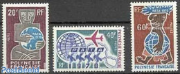 French Polynesia 1970 PATA 3v, Mint NH, Transport - Various - Aircraft & Aviation - Tourism - Nuovi