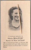 Hollogne-sur-Geer, Maria Beaufort, Jacquet - Images Religieuses