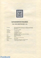 Austria 1984 STAMP DAY 1V   BLACKPRINT, Mint NH, History - Archaeology - Stamp Day - Ongebruikt