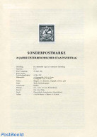 Austria 1980 AUSTRIA TREATY BLACKPRINT, Mint NH, History - Nuovi
