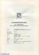 Austria 1977 O.V. WOLKENSTE BLACKPRINT, Mint NH, Performance Art - Music - Art - Authors - Neufs
