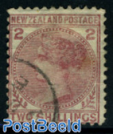New Zealand 1874 Two Shillings, Used, Used - Gebruikt