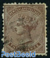 New Zealand 1974 3P Brown, Perf. 12.5, Used, Used Stamps - Oblitérés
