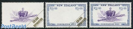New Zealand 2003 Golden Coronation Colour Separation 2v+final Stamp, Mint NH, History - Kings & Queens (Royalty) - Ongebruikt