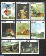 Nevis 1992 Granada 92 8v, Mint NH, Art - Modern Art (1850-present) - Paintings - St.Kitts E Nevis ( 1983-...)
