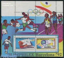 Nigeria 1992 Olymphilex S/s, Mint NH, Various - Philately - Maps - Aardrijkskunde
