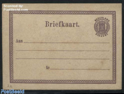 Netherlands 1872 Postcard 2.5c Dark Violet, Unused Postal Stationary - Brieven En Documenten