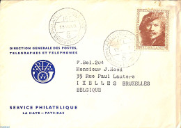 Netherlands 1956 NVPH No. 675 On Cover, Enkelfrankering, Postal History, Art - Rembrandt - Lettres & Documents