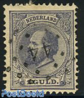 Netherlands 1875 1G. Greypurple, Canc. 44=s Gravenhage, Used Stamps - Used Stamps