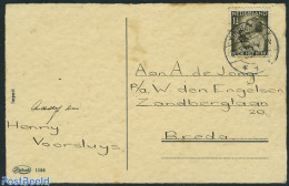 Netherlands 1934 Postcard With 1.5c Brown, Postal History - Cartas & Documentos