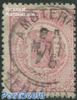 Netherlands 1869 1.5c Pink, P.13.25 Small Holes, Used Stamps - Oblitérés