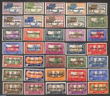 New Caledonia 1941 France Libre Overprints 35v, Unused (hinged) - Unused Stamps