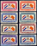Netherlands Antilles 1941 Prince Bernhard Fund 8v, Mint NH, History - Flags - World War II - Guerre Mondiale (Seconde)