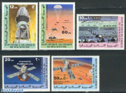 Mauritania 1977 Viking 5v, Mint NH, Science - Transport - Computers & IT - Space Exploration - Informática