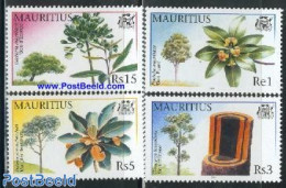 Mauritius 2001 Trees 4v, Mint NH, Nature - Trees & Forests - Rotary, Lions Club