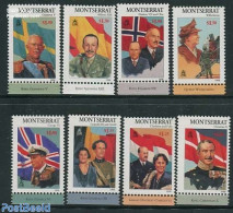 Montserrat 1998 European Monarchs 8v, Mint NH, History - Kings & Queens (Royalty) - Netherlands & Dutch - Case Reali