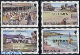 Montserrat 1986 Tourism 4v SPECIMEN, Mint NH, Sport - Various - Street Life - Tourism - Unclassified